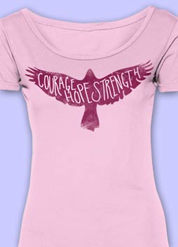 Canetta's T-shirt to raise money for cancer research and awareness.