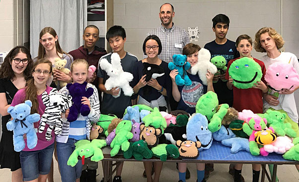 Solon Middle School Family and Consumer Science class donated stuffed animals